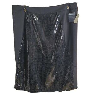 Victor Alfaro Sequins Blackl Skirt